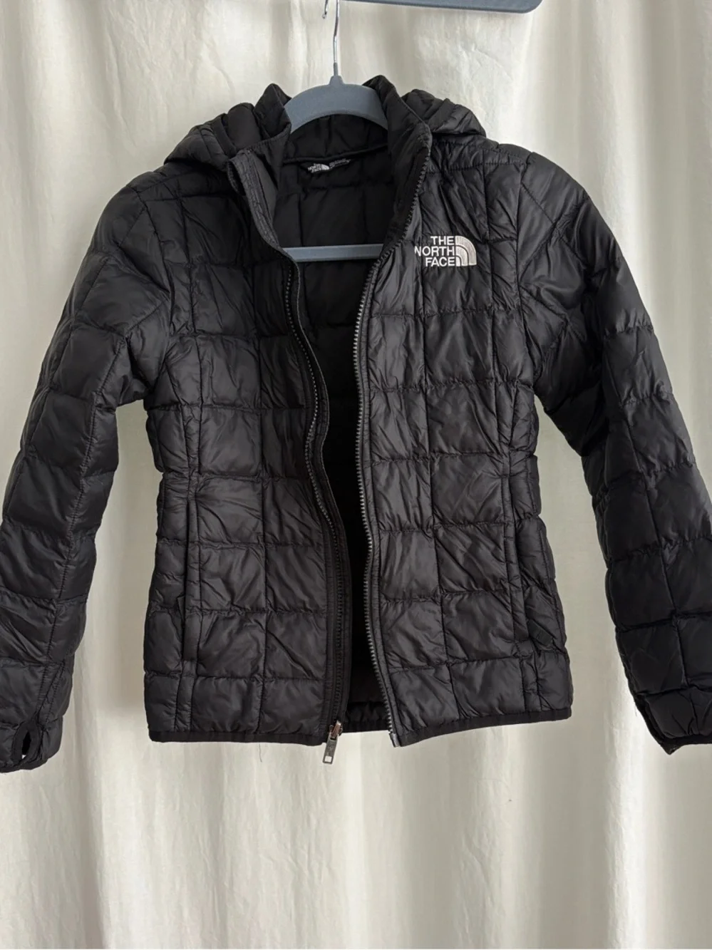 The North Face Black Kids Packable Quilted Puffer Jacket with Detachable Hood